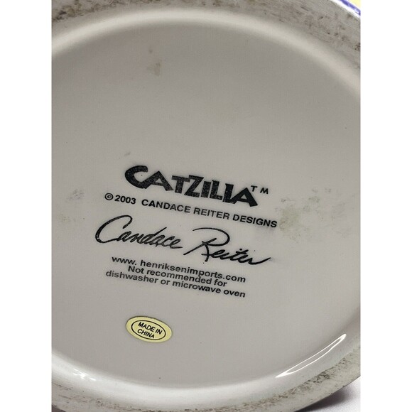 Catzilla Pitcher Candace Reiter Designs Beach Cats 2003 Large Pitcher Colorful - Picture 10 of 12